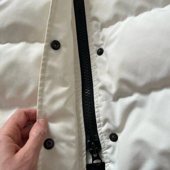 Canada Goose White Puffer Jacket with Fur Hood - Picture 6 of 16